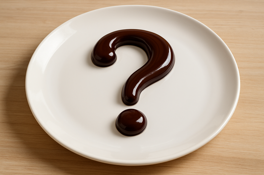 question mark on a plate
