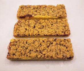 Oat Couture - Shortbread’s wild side - jam-packed and crumb-crowned.